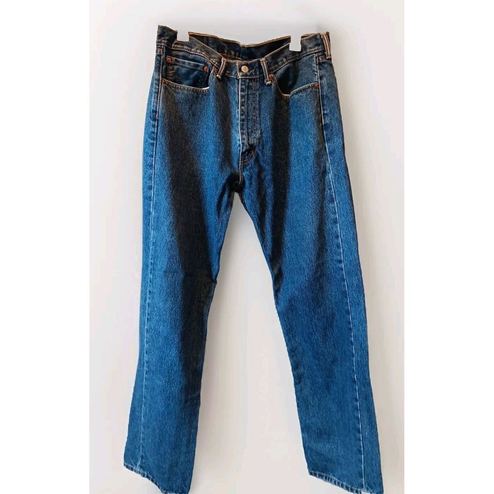 Levi's 505 Jeans Mens 36×34 Med Wash Straight Vintage Made In Mexico Grunge